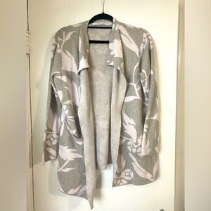 Floral Print Open Cardigan XL